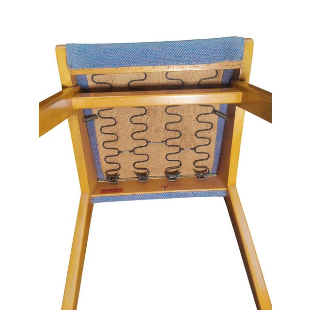 Blue Model 666 Dining Chairs by Jens Risom for Knoll International, 1950s, Set of 6 For Sale - Image 8 of 16