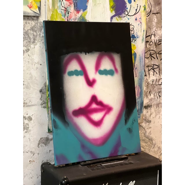A bold feminine icon in neon tones! This original painting brings 90s glamour and contemporary edge together—perfect as a...