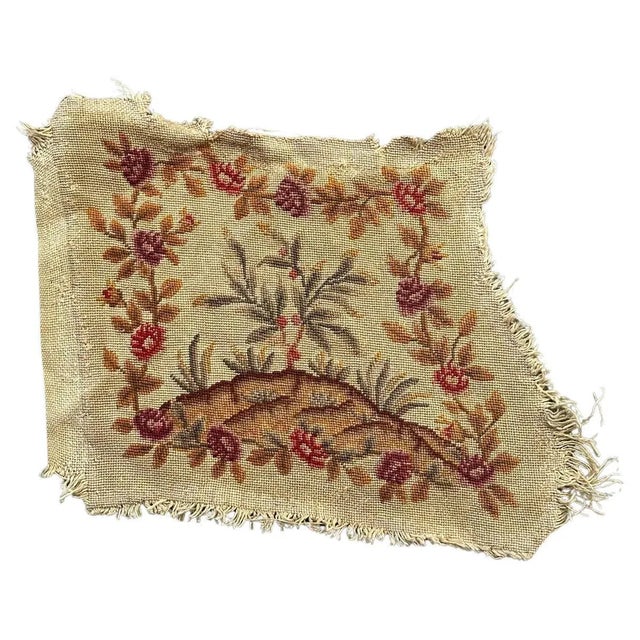 French Needlepoint Chair Cover Tapestry from Bobyrugs, 1890s For Sale - Image 12 of 12