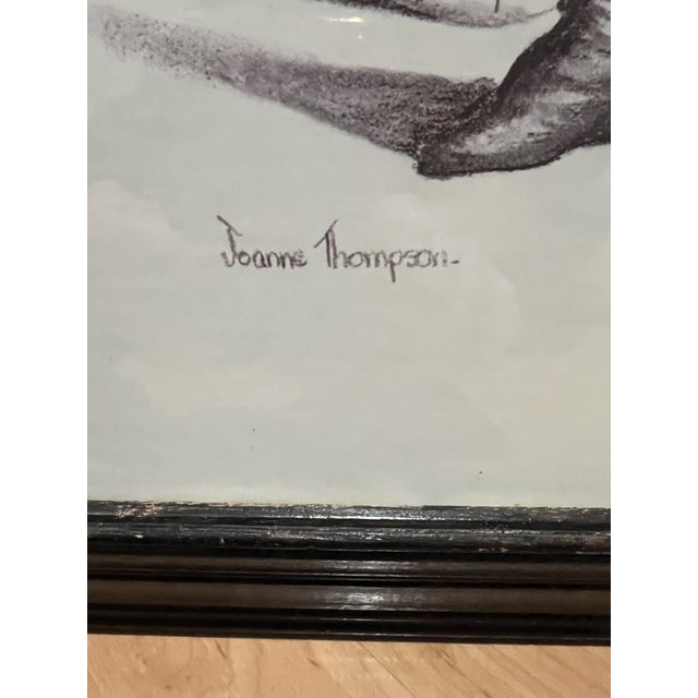 Early 20th Century Vintage Old Fashion Boy With Bicycle Print Joanne Thompson For Sale - Image 5 of 7