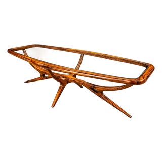 Giuseppe Scapinelli Sculptural Wooden Coffee Table, Brazil, 1950s For Sale