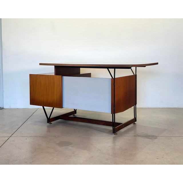 Desk by Enzo Strada for Fratelli Tenani, Rovigo, Italy, 1960s For Sale - Image 4 of 18