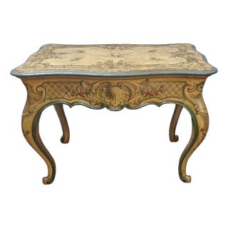 End of the 19th Century Painted Table, Liguria For Sale