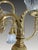 Metal Vintage Brass 2-Up 2-Down Chandelier, Etched Glass Shades, Victorian Revival Lighting Fixture For Sale - Image 7 of 18