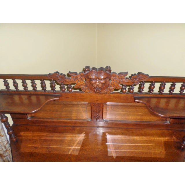 Late 20th Century Antique Victorian Lion Head Display Chairish