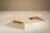 1970s Large Triangular Travertine Coffee Table, 1970s, Set of 2 For Sale - Image 5 of 14
