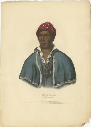 Qua-Ta-Wa-Pea, 1838, Litograph on Paper