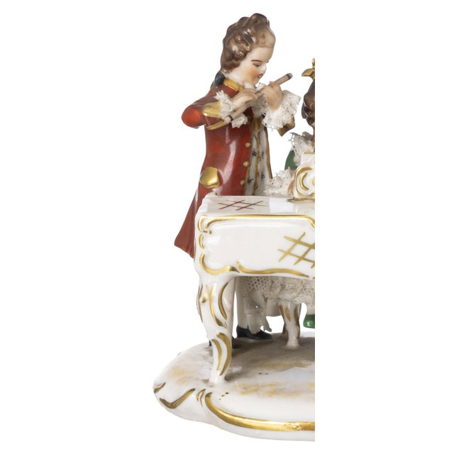 Vintage Porcelain Musicians Model For Sale - Image 3 of 8
