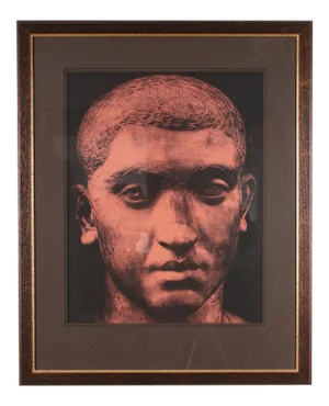 1990s Original Xerography Print of Busts From Antiquity VIII
