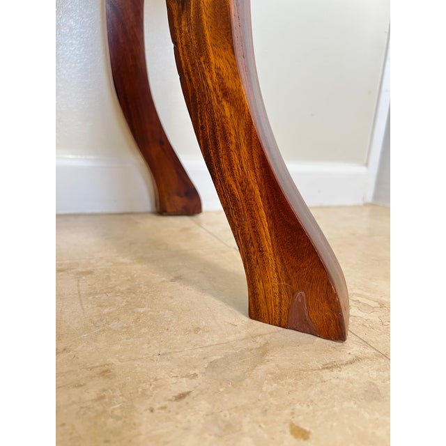 Vintage Carved Swag Wood Console Table For Sale - Image 12 of 13
