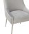 2020s Beatrix Pleated Light Grey Velvet Side Chair with Silver Legs For Sale - Image 5 of 9