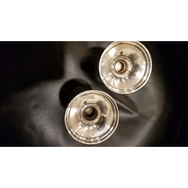 Traditional 1940s English Silverplate on Copper Goblets- a Pair For Sale - Image 3 of 11