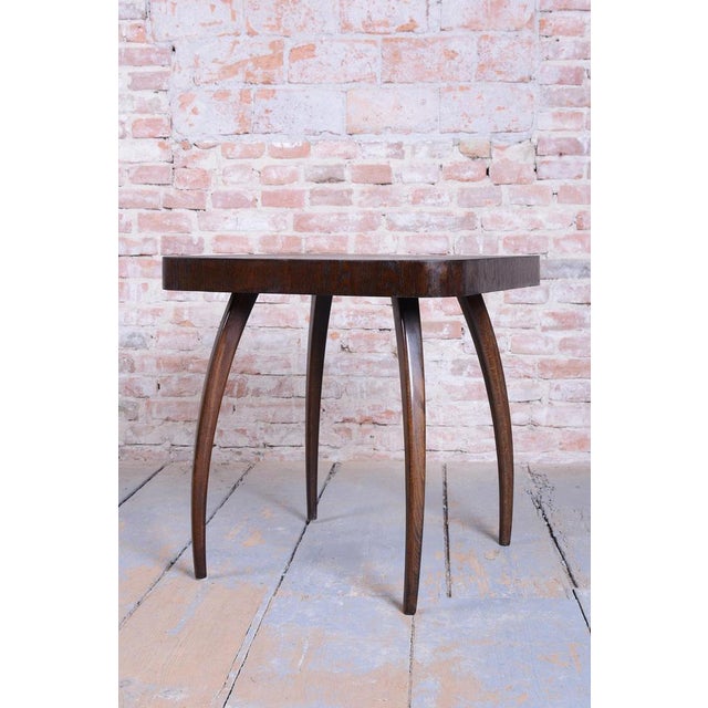 1940s Art Deco Spider Table in Oak by J. Halabala for Up Závody, 1940s For Sale - Image 5 of 15