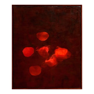 "True Selves" Red Abstract by Sharon Weiner For Sale