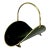 Mid-Century Arts & Crafts Federal Americana Black & Brass Firewood Holder With Paw Feet For Sale