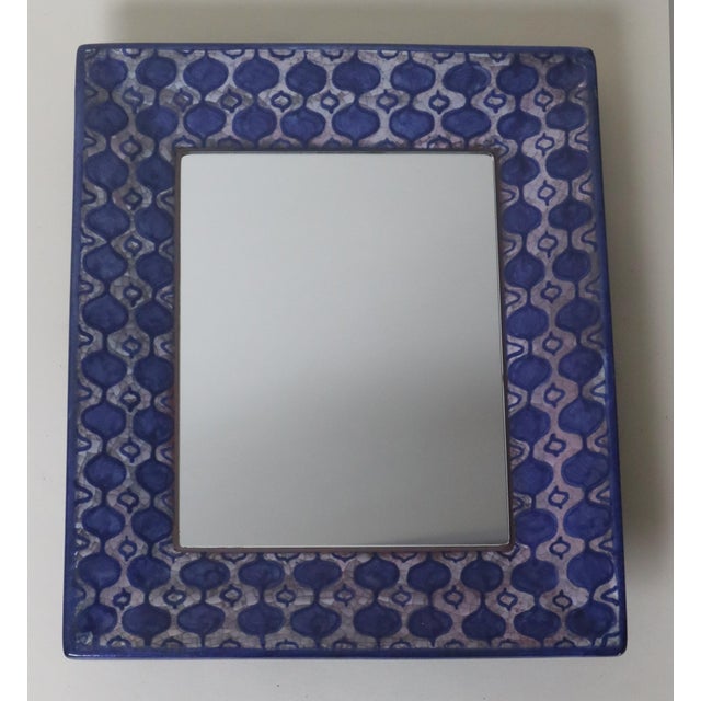 Scandinavian Handcrafted Mirror by Michael Andersen, 1960s For Sale - Image 10 of 11