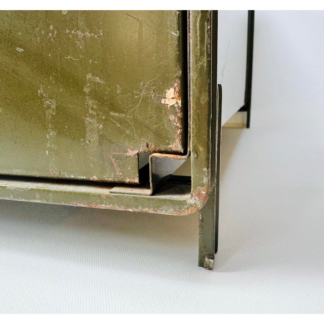 Green Antique General Fireproofing Steel Transfer File, Industrial Green For Sale - Image 8 of 12