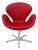 Danish Mid-Century Modern Arne Jacobsen for Fritz Hansen Red Leather Swan Chair, New For Sale