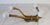 Mid 20th Century Vintage Brass and White Porcelain 4-Hook Wall Mount Coat or Hat Hanger For Sale - Image 5 of 8