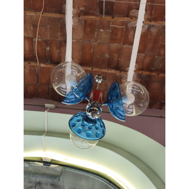 Sputnik Pendant Lamp, Italy, 1970s For Sale - Image 3 of 7