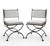 2000 - 2009 3 Pieces Vintage Turkish Cast Iron Patio Chairs & Side Table For Sale - Image 5 of 12