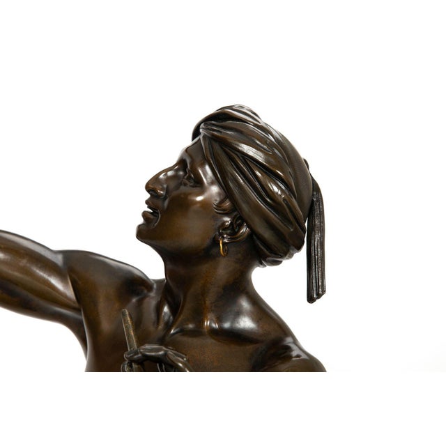 Metal Rare British Bronze Sculpture “Snake Charmer” (1876) by Sir Thomas Brock For Sale - Image 7 of 12