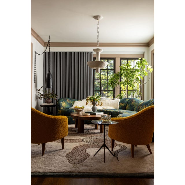 Postmodern Vintage Curved Sectional in Dedar Milano Fabric For Sale - Image 3 of 6