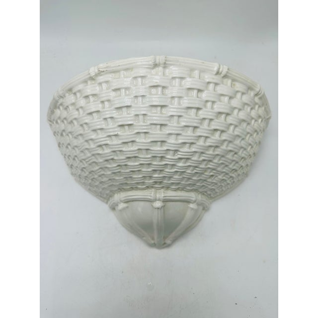 Vintage Ceramic Wall Pocket For Sale - Image 4 of 6