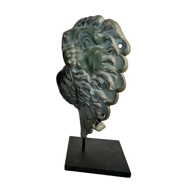 Late 19th Century Mounted French Bronze Lion Mask For Sale In Dallas - Image 6 of 9