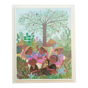 Original Manuel Lepe Mexican Native Art Painting