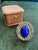 Bochic "Orient" Vintage Diamond, Blue Opal & Tanzanite Ring Set 18K Gold & Silver For Sale - Image 17 of 18