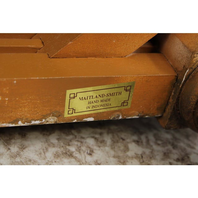 Maitland Smith French Louis XVI Style Giltwood Settee Loveseat For Sale - Image 15 of 17
