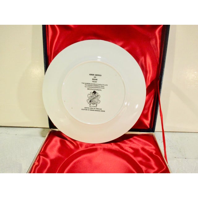 Boehm Porcelain Bicentiennal Plate 1976 For Sale - Image 4 of 9