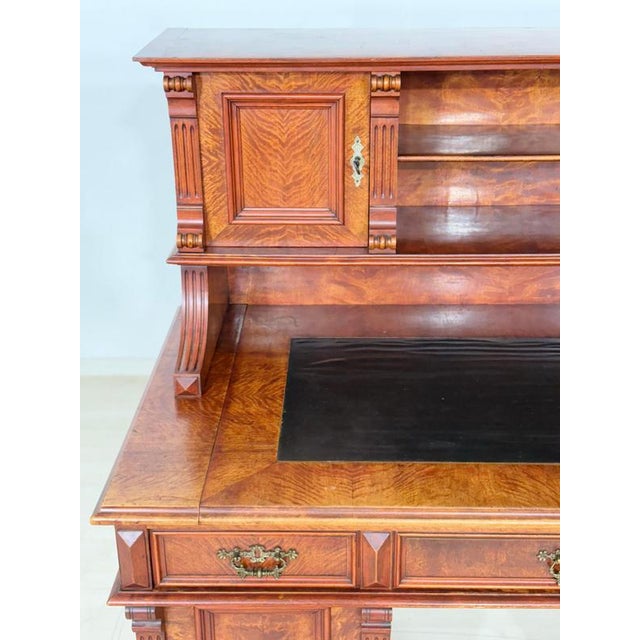 Antique Gründerzeit Writing Desk, 1880 For Sale - Image 3 of 18