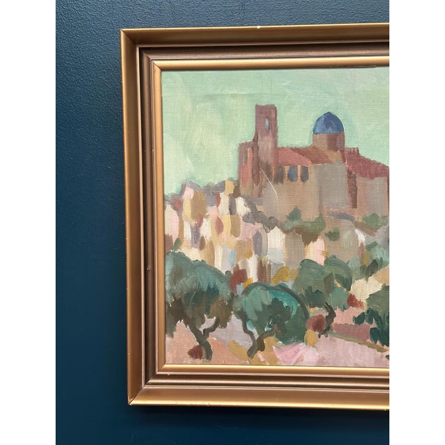 Mid-Century Modern Bengt Ellis, Southern City, 1955, Oil on Canvas, Framed For Sale - Image 3 of 18