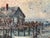 A striking New England coastal scene by Albany, NY artist Louis Pelky (1921-2015), painted in his characteristic impasto...