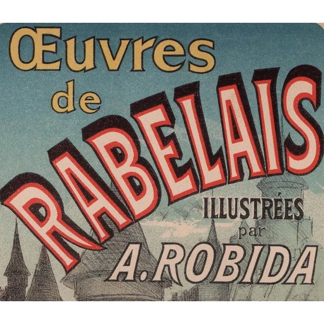 J. Chéret, Œuvres de Rabelais from Les Maîtres de L'Affiche, 1898, Original Lithograph For Sale - Image 8 of 13
