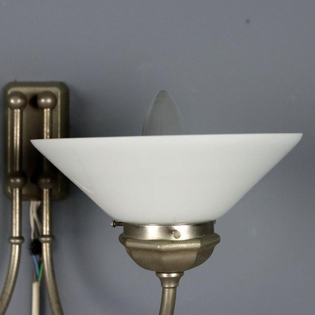 Vintage Wall Lamp in Glass and Metal, 1960s For Sale - Image 6 of 8