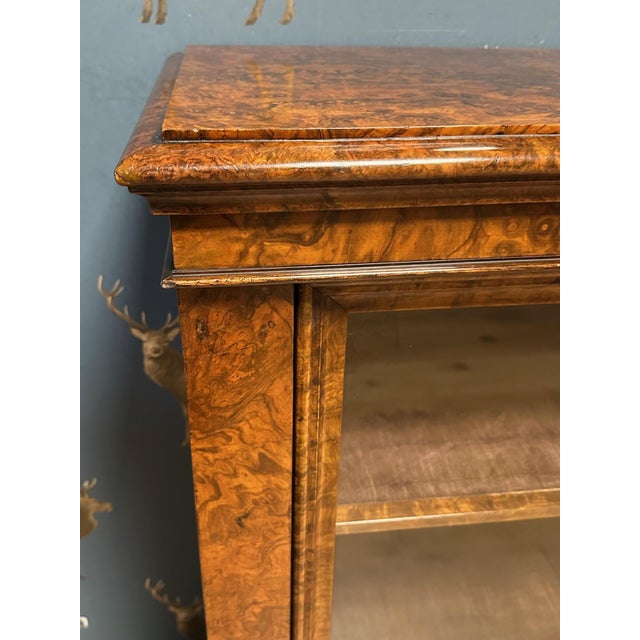 Small Antique Bookcase in Walnut, 1890s For Sale - Image 6 of 17