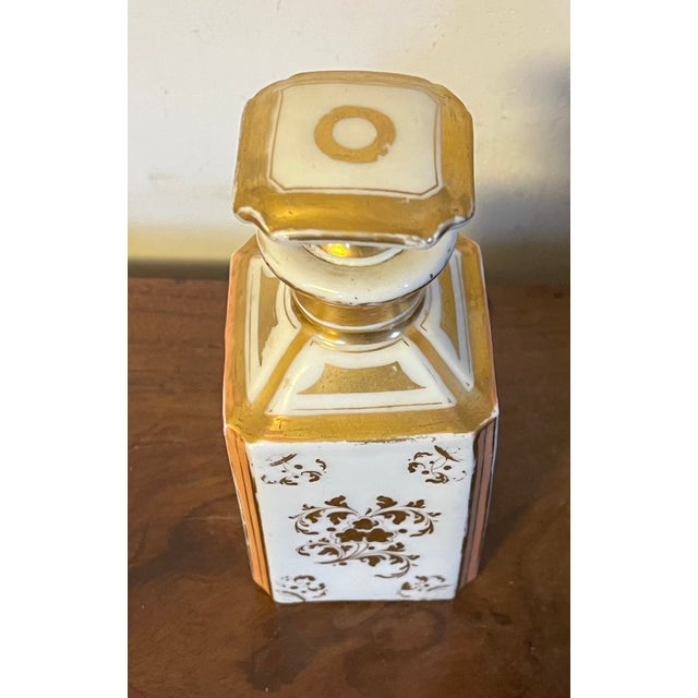 Dark Pink Antique 19th Century Old Paris Porcelain Perfume Scent Bottle For Sale - Image 8 of 16