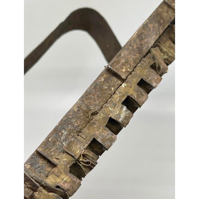 Southeast Asia Antique Indonesian Copper Batik Textile Stamp, Tjap For Sale - Image 4 of 12