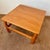 Danish modern style square coffee table with solid teak contoured legs