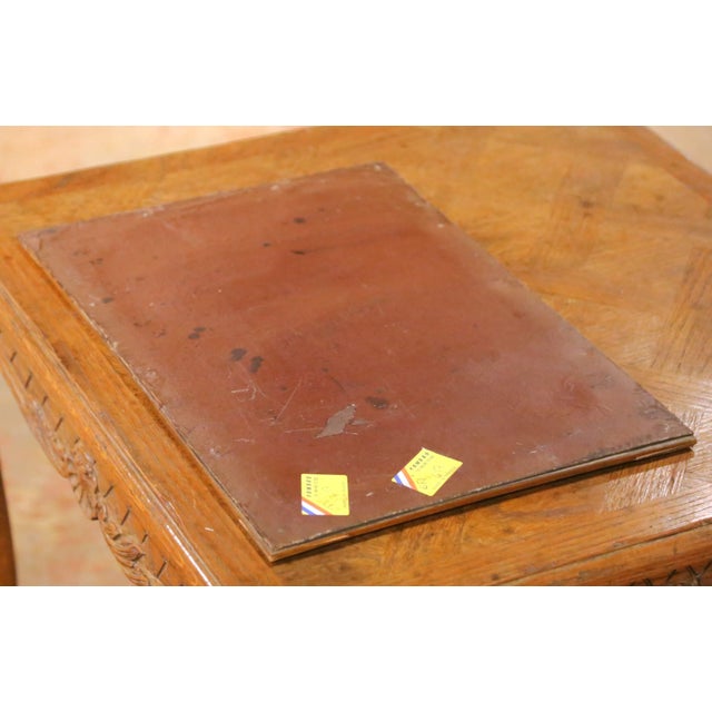 Mid-Century French Burl Wood 6-Piece Desk Set With Letter Rack and Accessories For Sale - Image 17 of 17