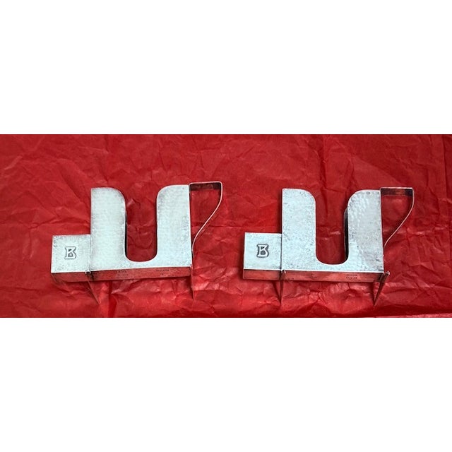 Antique Art Nouveau sterling silver match holder bookends on a stand. has an Art Deco-style holder and a matchbox holder...