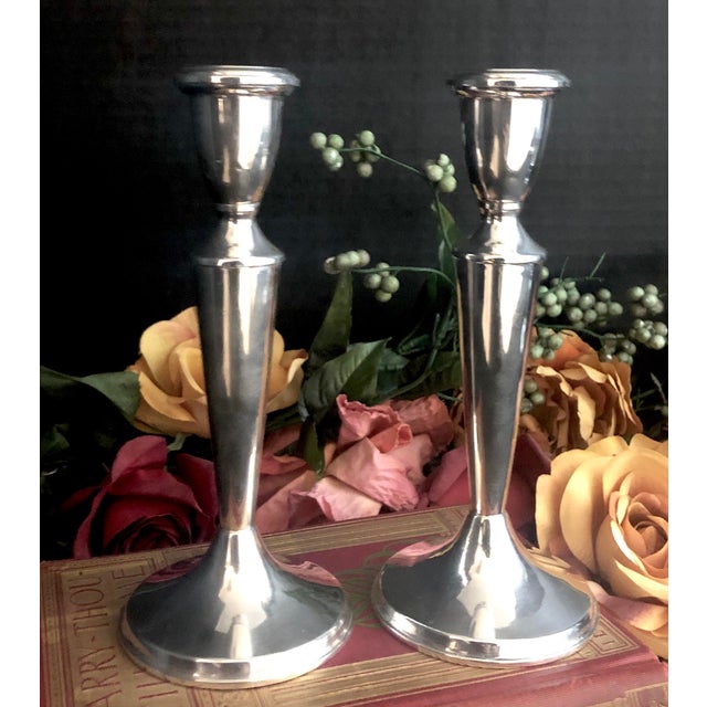 Vintage Sterling Silver Reed and Barton Candle Holders a Pair Chairish