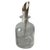 Modern Crystal Italian Pampaloni Decanter with Sterling Silver Cone Style Stopper For Sale - Image 3 of 9