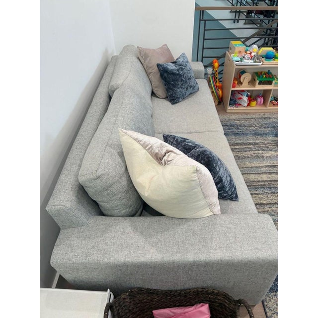 Ben Soleimani Pierce 3-Seat Modern Light Gray Sofa For Sale In Los Angeles - Image 6 of 7