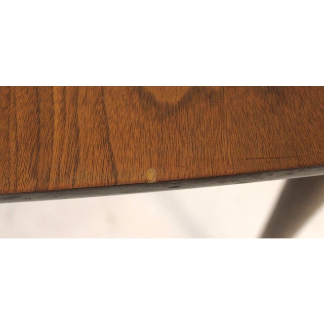 Mid 20th Century Expanding Walnut Dining Table by the Jefferson Wood Working Co. For Sale - Image 9 of 14