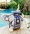 Chinoiserie Vintage Elephant Garden Stool Blue & White Ceramic / Side Table / Plant Stand, Chinoiserie Style For Sale - Image 3 of 10