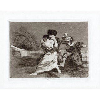 No Quiren - Original Etching by Francisco Goya - 1863 1863 For Sale